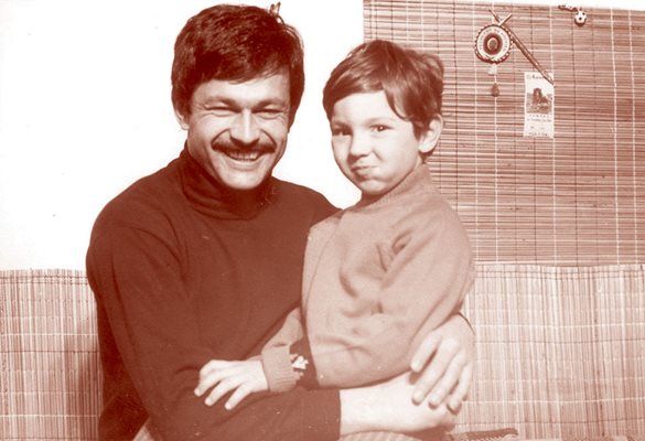 Георги Аспарухов със сина си Андрей СНИМКА: АРХИВ