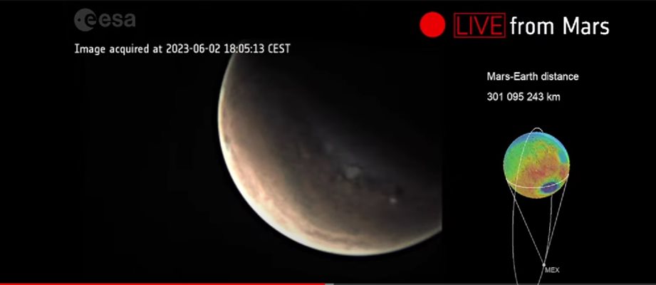 Европейската космическа агенция излъчи първото в историята пряко предаване от Марс