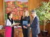 Президентът на Световната организация за
фолклорно изкуство гостува във Велико Търново