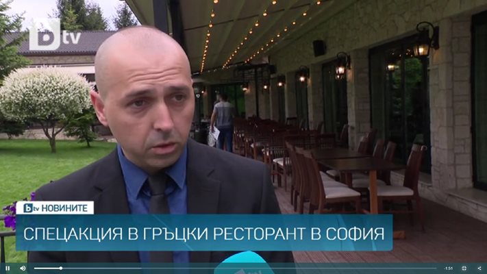 управителят на заведението Николай Иванов
Кадър: бТВ