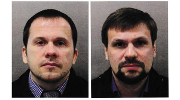 Двамата руснаци, заподозрени в опит за убийство на Сегей Скрипал СНИМКА: РОЙТЕРС
