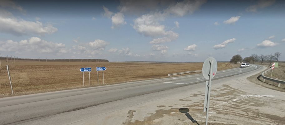 56-годишен мъж загина при катастрофа по пътя Варна – Добрич. СНИМКА: Google Street View
