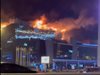 Територията на залата "Крокус сити хол" край Москва все още е отцепена след нападението снощи