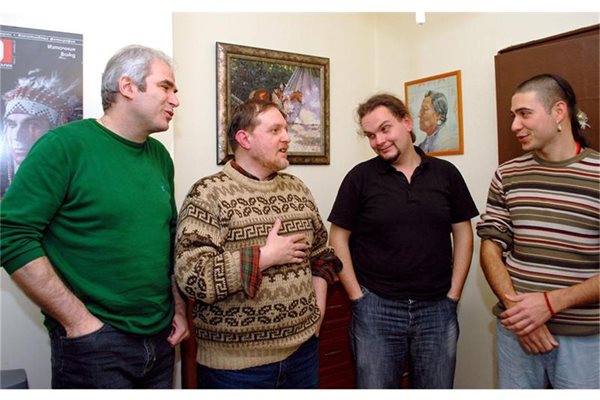 Любомир Кюмюрджиев, Димитър Венков, Ивайло Грозев и Николай Янков (от ляво на дясно) са едни от най-активните членове на "Орловият кръг".
