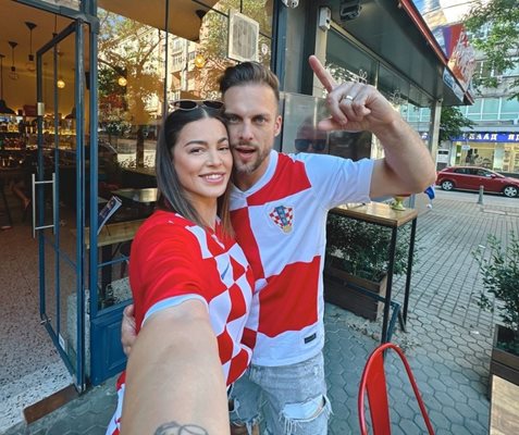 Ваня Джаферович и жена му Евгения са луди фенове на Хърватия
