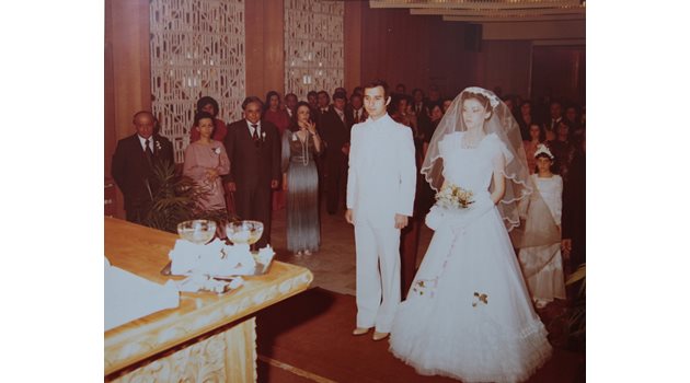 Владир Живков на сватбата му с Маруся Мирчевска.