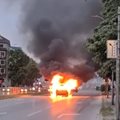 Кола се взриви снощи в центъра на Варна