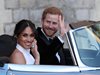 Вижте зарята, с която приключи сватбата на принц Хари и Меган Маркъл (Видео)