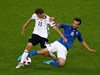 Германия атакува, Италия се брани, 0:0 на почивката в Бордо