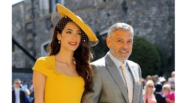 Амал и Джордж Клуни на сватбата на Меган Маркъл и Принц Хари Снимка: Ройтерс