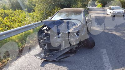 Колата от катастрофата край Струмяни СНИМКИ: Авторката