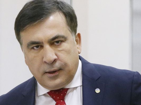Михаил Саакашвили КАДЪР: Туитър/@nexta_tv