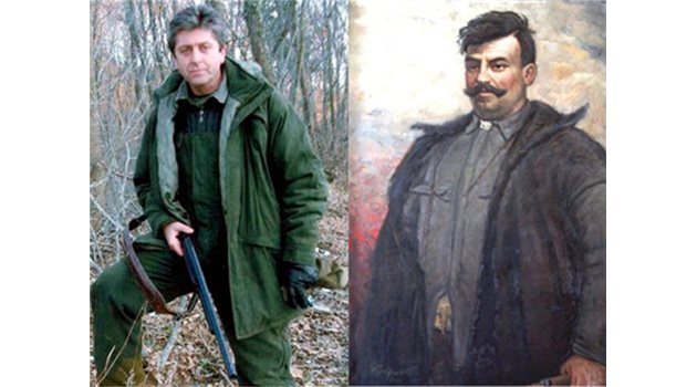 Георги Първанов - отляво, Гоце Делчев - отдясно