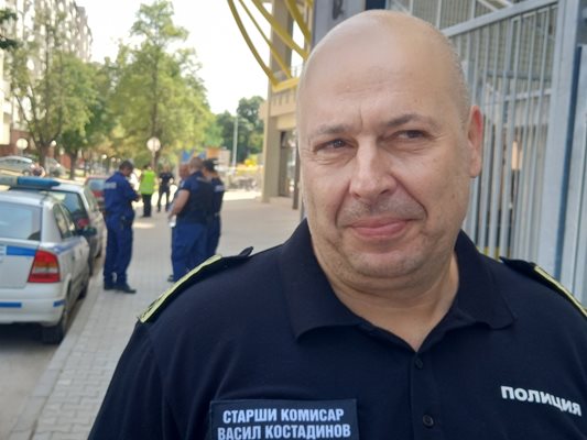 Шефът на пловдивската полиция старши комисар Васил Костадинов.