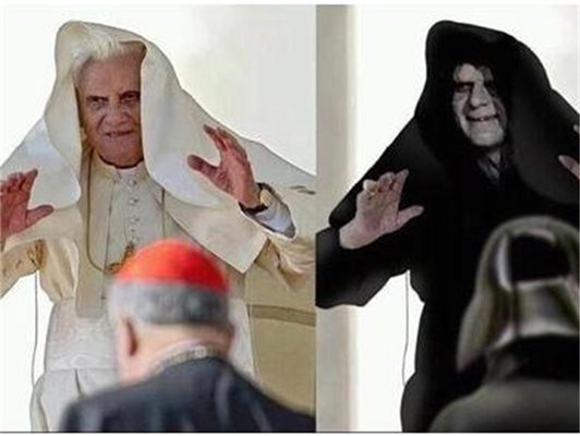 Сатанизираният папа слиза от престола