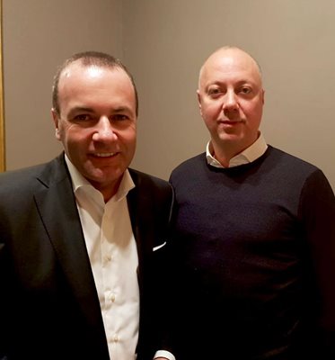 Министър Росен Желязков се срещна и с председателя на групата на Европейската народна партия и водещ кандидат за председател на Европейската комисия Манфред Вебер, за да поиска подкрепа за българските превозвачи.