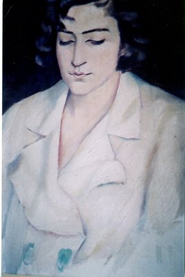 Портрет на Вера, отново рисувана от своя чичо Владимир Димитров- Майстора. СНИМКИ: РАДКО ПАУНОВ