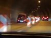 Кола кара в насрещното в тунел на магистрала „Хемус“