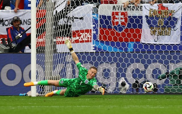 Pickford managed to save a shot early in the match.