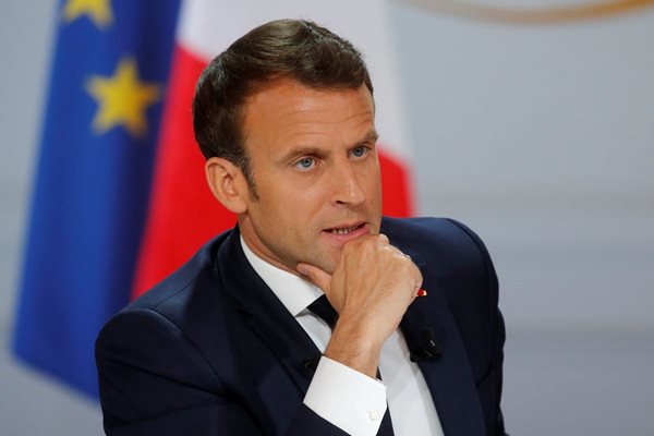 Президентът на Франция Еманюел Макрон  СНИМКА: Ройтерс
