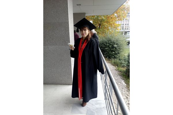 25-годишната Юлияна завършила социални дейности в Тракийския университет.