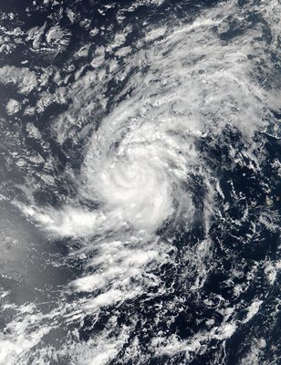 Сателитна снимка на урагана Ирма Снимка: Ройтерс