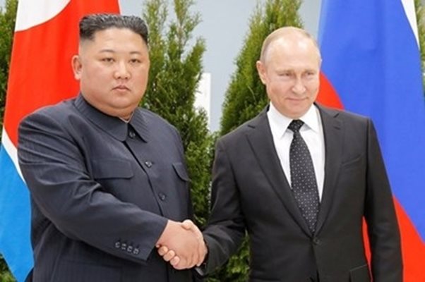 Ким Чен Ун и Владимир Путин  СНИМКА: Ройтерс