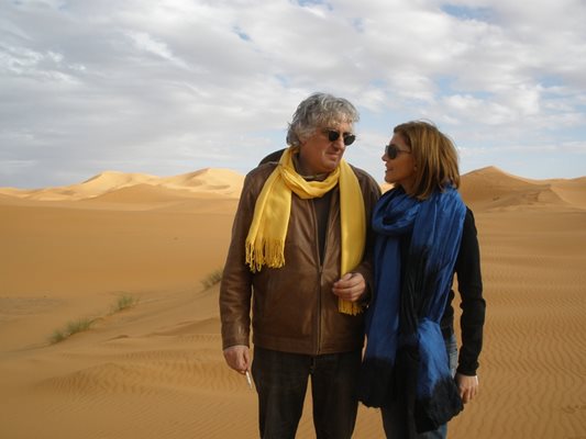 Георги Лозанов и Галя в пустинята