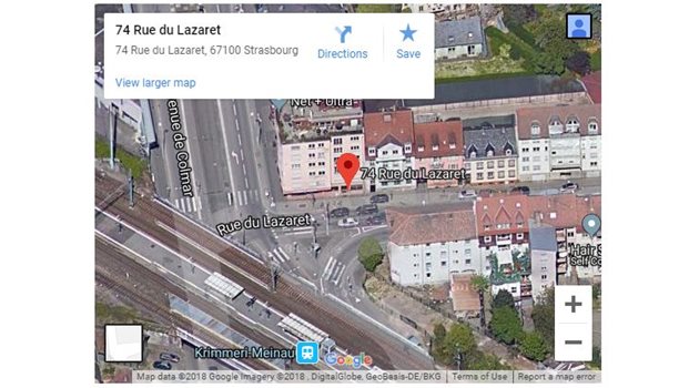 Мястото, където е убит атентаторът - улица "Лазаре" 74. Снимка "Гугъл мап"