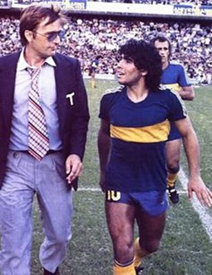 Марцолини, който играе срещу България, е един от първите треньори на Диего Армандо Марадона.