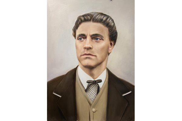 Портрет на Васил Левски, нарисуван от Юрий Ковачев.
Снимки: Галерия "Милениум"