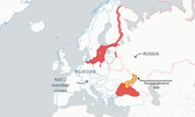 US списание пусна карти с възможни военни фронтове между Русия и Европейския съюз