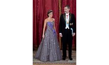 Летисия - приказната кралица на Испания в лилаво  (Снимки)