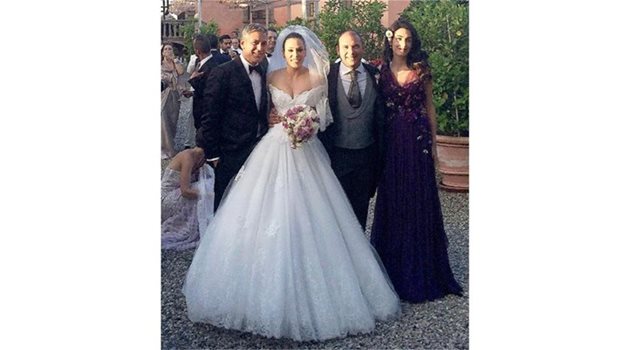 Джордж Клуни на сватбата на Венцислава и Терек