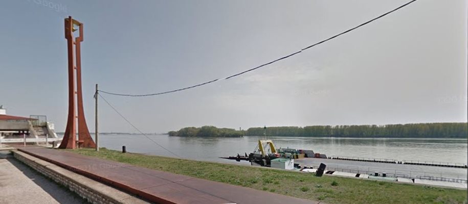 Река Дунав край Видин Снимка: Google street view