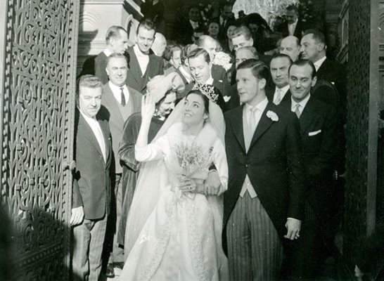 Сватбата на цар Симеон II и царица Маргарита на 21 януари 1962 г.