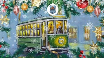Вижте Коледния трамвай на София (Видео)