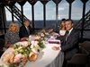 Тръмп и Макрон вечеряха със съпругите си в ресторант в Айфеловата кула (Снимки)