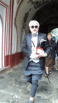 Любомир Милчев - Денди пристигна за панихидата в Рилския манастир.