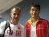 Мартин Маринов и треньор
на китаец на олимпиадата