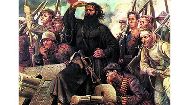 Поп Андрей, възпят в “Септември” на Гео Милев, начело на бунтовниците.