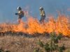 Нов пожар гори в района на сакарски села, тръгнал от пасище