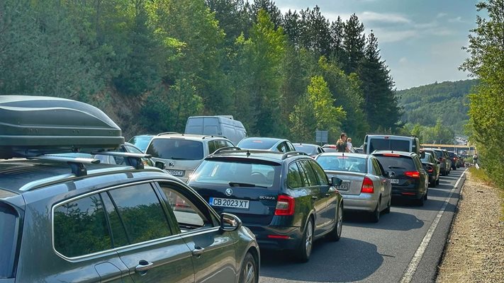 Опашката на ГКПП Илинден Снимка: Мила Иванова