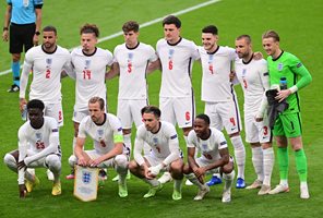 Стартовият състав на Англия при 1:0 над Чехия на 22 юни. СНИМКИ: РОЙТЕРС