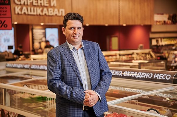 Васил Василев, директор "Свежи храни" в Kaufland България на представянето на новата марка прясно месо "Шеф Месар". 