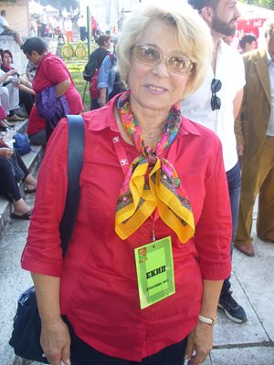 Бившият социален министър Емилия Масларова е сред редовните участници в събора на Бузлуджа.