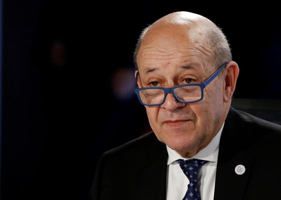 Френският министър на външните работи Жан-Ив Льо Дриан СНИМКА: Ройтерс