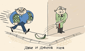 Как преговарят Главчев и президентът - виж оживялата карикатура на Ивайло Нинов