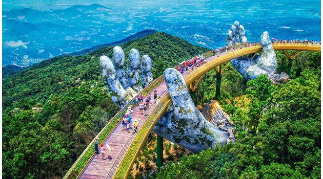 Уникалният мост "В ръцете на Бога" във Виетнам