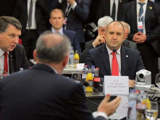 Румен Радев на срещата в Кошице. Снимката бе разпространена от българското президентство.